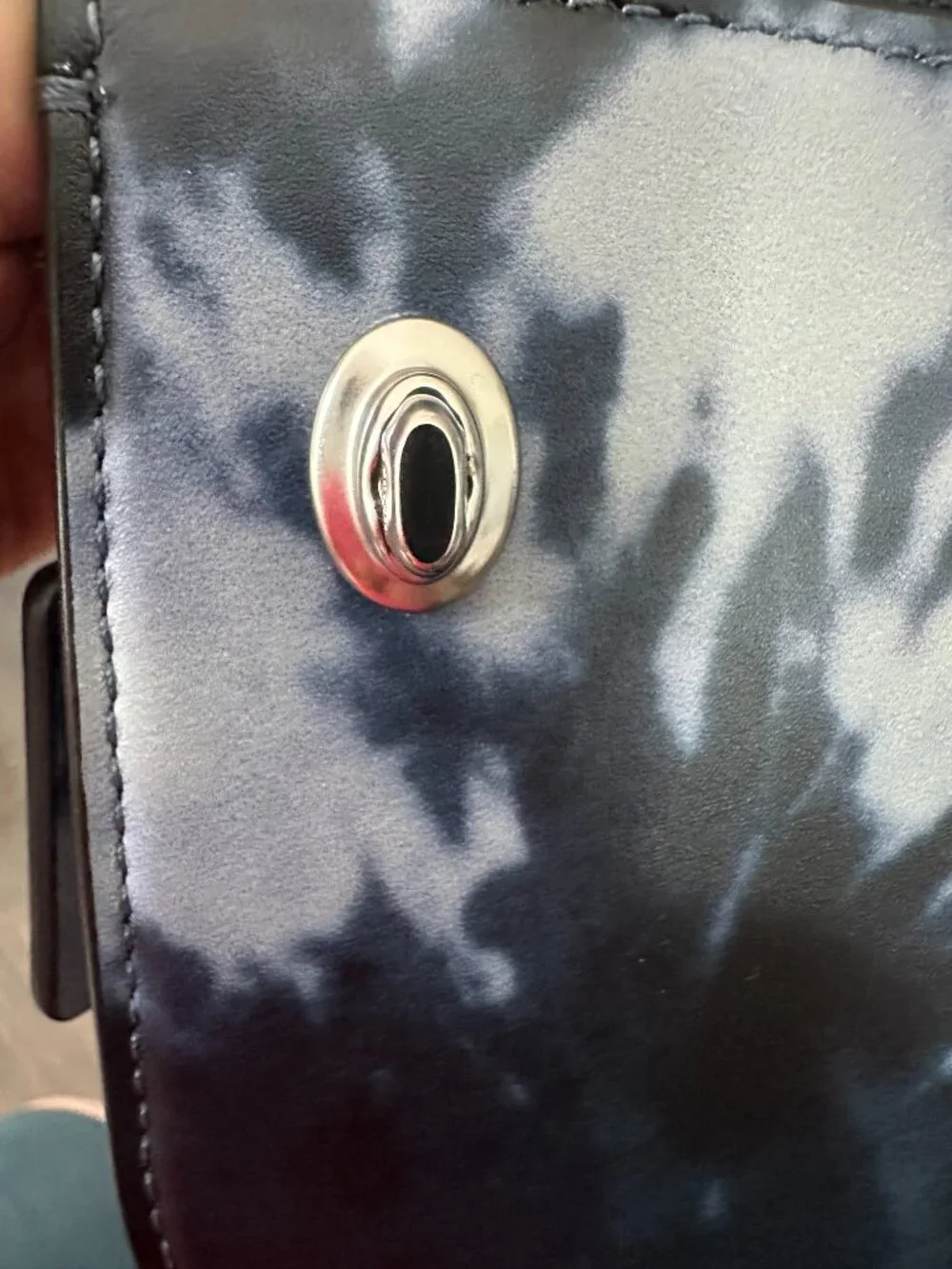 Coach Penn Midnight Navy & White Tie Dye Shoulder Bag Style #C2457-CU040 *NWT*